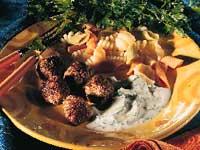 Persiljeköttbullar med tsatsiki
