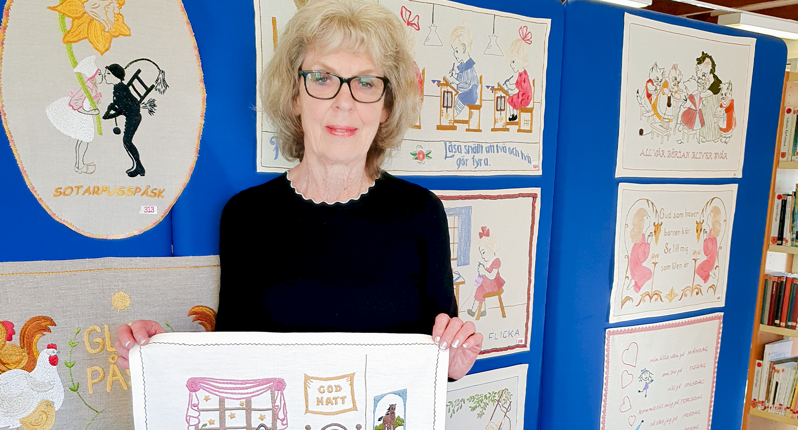 Britt-Marie har broderat 626 bonader: ”De väcker minnen och nostalgi”