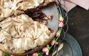 Kladdkaka med chokladmaräng